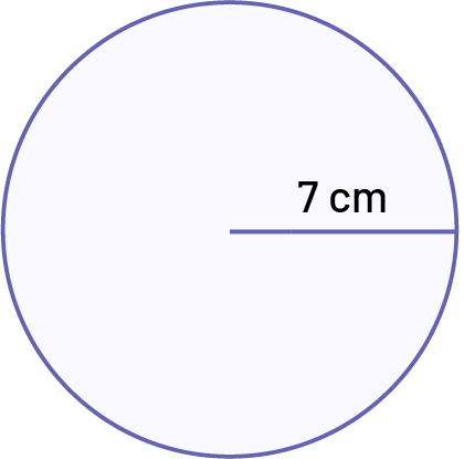 Un disque de 7 centimètres de rayon.